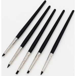 5 Stks/set 3mm Siliconen Klei Beeldhouwen Tool Voor Borstel Modellering Dotting Nail Art Aardewerk Klei Tool Diy Carving Beeldhouwen