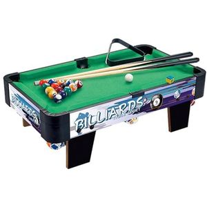 Amagogo Biljartpoolset Tafelbladbiljart 15 kleurrijke ballen, 1 speelbal, hout Vrijetijdsspel Speelgoed Desktop Snooker voor thuisgebruik, 48 cm x 27 cm x 15.5 cm