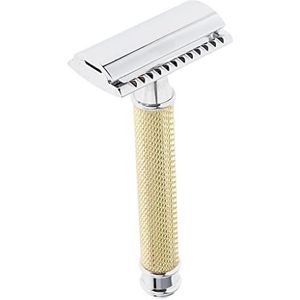 Classic Manual Safety Razors Double Edge Shaver voor Mannen Dagelijks Scheren Goud 10 x 4,4 x 2,5 cm