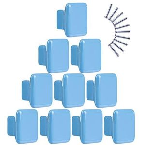Seciie 10 stuks meubelknoppen blauw kast keramische handgrepen lade voor keuken kast meubels