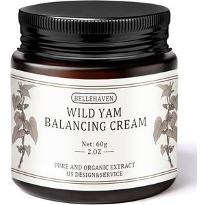 Wild Yam Cream,Organic Wild Yam Cream for Hormone Balancing Cream Natural Ingredients, Lavender Scent, Suitable for All Skin Types, PMS & Menopause Relief,2oz/60g