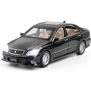 Prachtig Auto model 1:32 Gelegeerde Gegoten Automodellen For Crown Simulatie Geluid En Licht Terugtrekspeelgoed (Maat : Black)