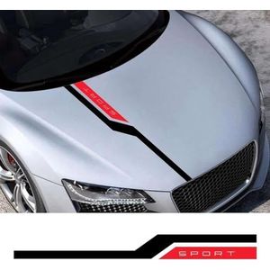 KUSQCRGA Motorkapsticker, geschikt voor Audi, BMW, Nissan, Toyota, Jeep, Hyundai, Ford, Kia, Renault, Subaru, grafische sportautodecoratiesticker