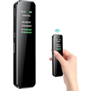 Mini dicteerapparaat, 64 GB, opnameapparaat, digitaal dicteerapparaat met ruisonderdrukking, digitaal, audio-recorder met weergave voor conferenties, cursussen