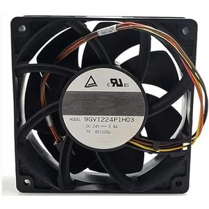 LMNCBVYA Ailsa Hexi 9GV1224P1H03 DC24V 4-Wire Fan - 120x120x38mm, 0.8A, 4200 RPM, Quiet Operation for Laptops