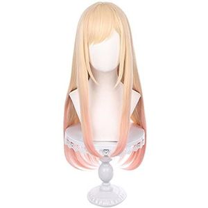 Marin Kitagawa Cosplay Wig My Dress Up Darling Cosplay Wig Yellow Pink Layered Wig Anime Heat Resistant Synthetic Wigs