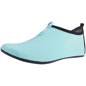 Runstarshow Waterschoenen Vrouwen Dames Strandschoenen Heren Blotevoetenschoenen Aqua Sokken Womens Sneldrogende Lichtgewicht Zee Schoenen voor Surf Zwembad Yoga Duiken Snorkelen Zwemmen, Groen, 5/6