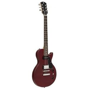 Stagg SEL-HB90 CHERRY elektrische gitaar met massief mahonie lichaam en platte tafel