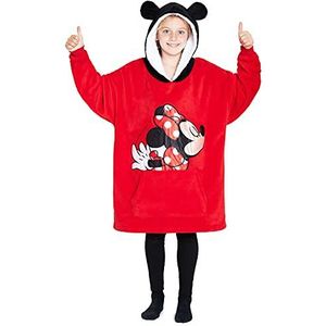 Disney Stitch Girls Oversized Hoodies - Hoodiedeken One Size Kinderen en tieners - Stitch Gifts (Rood)