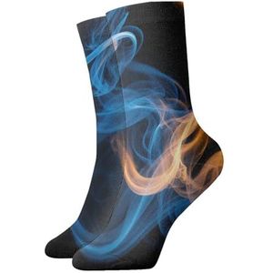 UVBDF De blauwe Sokken van het Vlam In te ademen Comfort, Vochtafvoerende Zachte Sokken voor Dagelijkse Dra