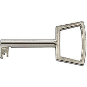 Gedotec Baardsleutel deco reserve sleutel kast bonte baardsleutel voor meubelslot & schuifladen - 0472 | 40 mm | sleutel messing vernikkeld mat | 1 stuk - meubelsleutel met June-slot 1