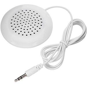 Zerone 3,5 mm Mini Pillow Speaker, DIY draagbare luidspreker voor MP3-telefoon draagbare cd - wit