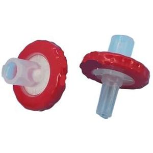 Naaldfilter 100 stuks PTFE-spuitfilters 13 mm en 25 mm, hydrofiele naald met 0,22/0,45/1,2 µm membraan (13 mm 0,45um)