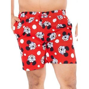 Disney Heren Zwembroek | Mickey Mouse Zwemshorts | Heren Zwembroeken & Shorts | Rood L