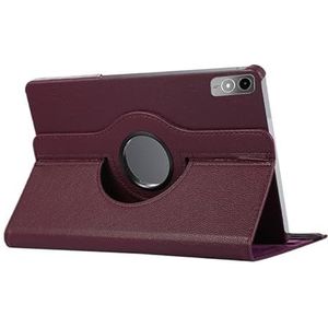 360 graden draaibare standaard tablethoes geschikt for Lenovo Tab P12/ Xiaoxin Pad Pro 12.7inch TB-370FU TB-371FC hoes(Purple,For Lenovo P12 12.7 inch)