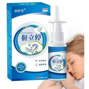 Snurkoplossing Spray,1,01 oz anti-snurk neusspray vloeistof | Verlichting van snurken en beter slapen - Milde kruidenvloeistof, praktisch en doordacht geschenk Jacekee