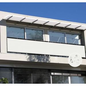 NAKAGSHI Zonnezeil, waterdicht, wit, 1,2 × 3 m, zonnezeil met rechthoekige ogen, uv-bescherming, 95% voor tuin, balkon, terras, camping, outdoor