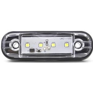 Universeel Achterlicht Voor vrachtwagen, aanhanger, vrachtwagen, bus, 4 LED's, 10 stuks, 12V 24V LED zijmarkeringslichten, autoverlichting, externe verlichting, waarschuwingslichten, achterlichten, si