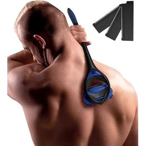 BakBlade 3.0 Stealth - Doe-Het-Zelf Rug- en Lichaamsontharingsapparaat met Extra Lange Ergonomische Handgreep voor een Gladde, Pijnloze Scheerbeurt + 3 Extra Wegwerpscheermesjes
