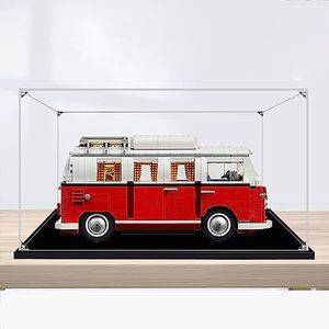 Acryl Display Case voor Lego Volkswagen T1 Camper Van Auto 10220 Bouwstenen Model Set, Stofdicht Transparant Clear Display Box Showcase (Het model NIET Inbegrepen)(3mm)