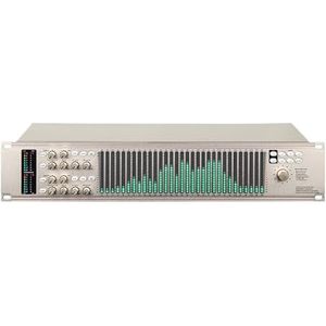 Dubbele 31-kanaals Digitale Audio Grafische Equalizer Crossover Audioprocessor 2U For Podiumconcert Hoge Prestaties