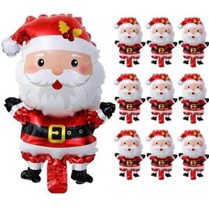 10/1PCS Mini Gingerbread Man Folie Ballonnen Speelgoed Kerstboom Kerstman Kinderen Verjaardagsfeestje Kerstvakantie Decoraties-Kerstman-1PCS