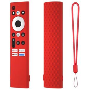 voor Skyworth 55Q20 TC9010 TC9012 RHA-T2 Afstandsbediening Siliconen Case Beschermhoes Hoes Hoes Hoes voor Kodak CAPRO Serie 4K Ultra HD LED TV Afstandsbediening (Rood)