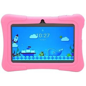 Leuke Kindertablet, WiFi 32GB ROM Quad Core Dubbele Camera 100-240V Touchscreen voor 7 Inch Kindertablet voor Meisjes (EU-stekker)