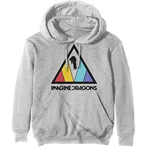 Imagine Dragons Capuchon Triangle Band Logo Officieel Off Wit Pullover Unisex M