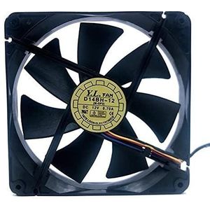 For - 2500RPM Computer Case Fan D14BH-12 140mm Fan for Yate Loon LMNCBVYA