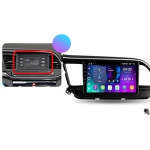 ZWCLSH Android 13 autoradio compatibel met Hyundai Elantra 6 2018-2020 met draadloze carplay en Android Auto, 9 inch QLED Touchscreen Autoradio met Mirror Link BT FM/RDS WiFi GPS SWC+back-upcamera, A,