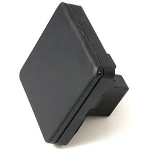 HOLZER 6 stuks stopcontact opbouw IP20 / verborgen schroefverbinding / deksel zelfsluitend / deksel rechthoekig / caravan/camper (zwart)