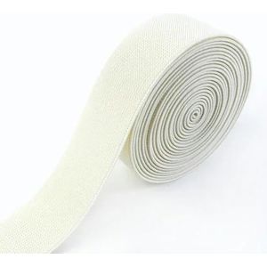 5 meter 10-50 mm elastische banden voor broeken taille rubberen band stretch singels tapes riem DIY ondergoed kleding naaien accessoires-Beige-10mm-5 meter