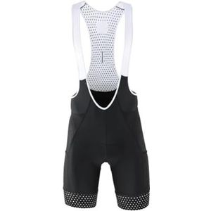 AYWTIUN Fietsshorts Heren fietsbroek Gel Pad Bike Bib Shorts Reflecterende Ademende Heren Fiets Knicker Met Achterzakken (Kleur: ZWART, Maat: 3XL (EUR 2XL))