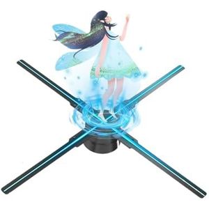 3D Hologramventilator, 27,6 Inch/70 Cm 3D Holografische Ventilator, 832 LED-kralen In 4 Bladen Holografische Projectorventilator Met TF-kaart, App En Afstandsbediening
