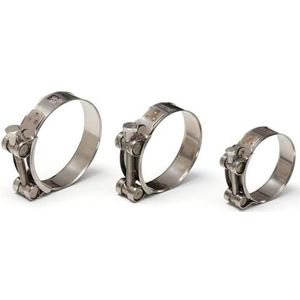 Turbo slang pijp 1 stuk reparatiegereedschap uitlaat lasgereedschap roestvrij staal T-bout pijpklem slangklemmen Autodrukleidingen & -slangen(86-91mm)