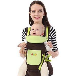 Baby Verstelbare Hip Seat Ondersteuning Comfortabele Hip Carrier Belt Carrier Pocket Hip Carrier Gewatteerde Zachte Taille Seat Lichtgewicht Taille Kruk voor Camping Reizen (Kleur: Bruin)