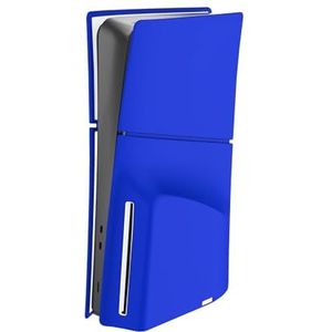 Anti-kras Stofdichte Beschermende voor PS5 Slanke Platen, Beschermt tegen Huisdieren Haar en Stof, Platen Shell Cover Skin, Siliconen Stofbeschermer Antistof Cover (Optische Drive Versie Blauw)