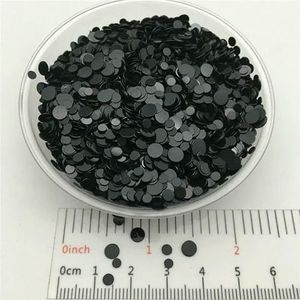 20g 2mm 3.0mm 4.0mm Puntvormige PVC losse pailletten Glitterpailletten voor Nail Art manicure/naaien/bruiloftsdecoratie confetti-Zwart-2mm Punt 20g