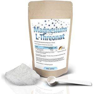 Magnesium L-threonate poeder, 150 g, zuiverheidsgraad 99,55% zonder toevoegingen, veganistisch