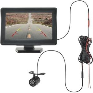 Auto Achteruitrijcamera Auto-achteruitrijcamera Met Monitor 4,3 Inch TFT LCD-scherm Achteruitrijcamera Voor Parkeren Achteruitrijvoertuig HD Achteruitrijcamera (Maat : 430-BF8LED)