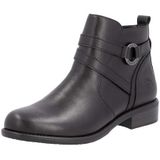 Enkellaarsjes - Effen - Leer - Ritsluiting - Platte Hak