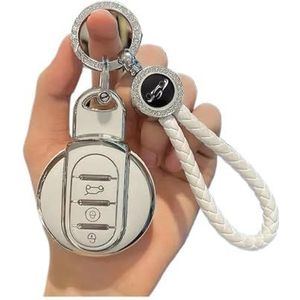 Autosleutel beschermhoes TPU Auto Afstandsbediening Sleutel Case Cover Voor BMW Voor S EEN JCW F54 F55 F56 F57 F60 Voor CLUBMAN Voor COUNTRYMAN Shell Fob Houder Sl... Sleutel Shell(White Set C)