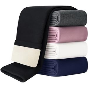 Domee Thermische leggings voor meisjes, gevoerde broek, winter, warm katoen, zwart, 122-128