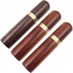 3 stks Diy Naainaalden Houder Opslag Buis Houten Doos Hand Naainaalden Case Borduurwerk Mending Naalden Container (willekeurige Kleur)