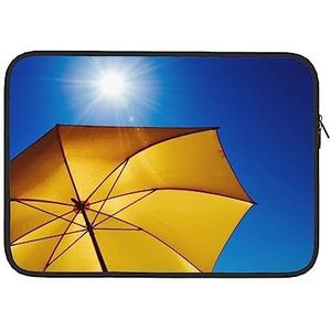 Paraplu in zon print laptophoes waterdichte computertas notebook beschermhoes voor dames en heren