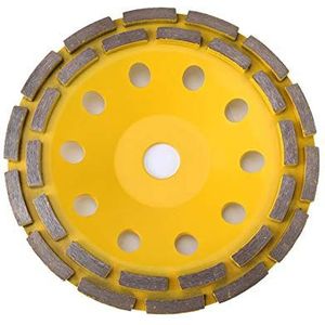 115/125/180 Mm Diamanten Slijpschijf, Dubbele Rij Slijpschijf Baksteen Beton Gesneden Met Trillingsvrij Ontwerp Voor Haakse Slijper(180mm)