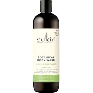 Sukin Botanische bodywash - limoen en kokosnoot, 500 ml