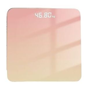 Huishoudelijke Oplaadbare Lichaamsvetweegschaal Hoge Precisie Intelligente Weegschaal Aangesloten Mobiele Telefoon Elektronische Weegschaal Gemakkelijk Te Gebruiken(Pink EnergySaving Ch)
