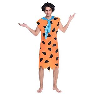 Amscan Adult Mens Fred Flintstone Costume Halloween Carnival Stone Age Movie Fancy Dress